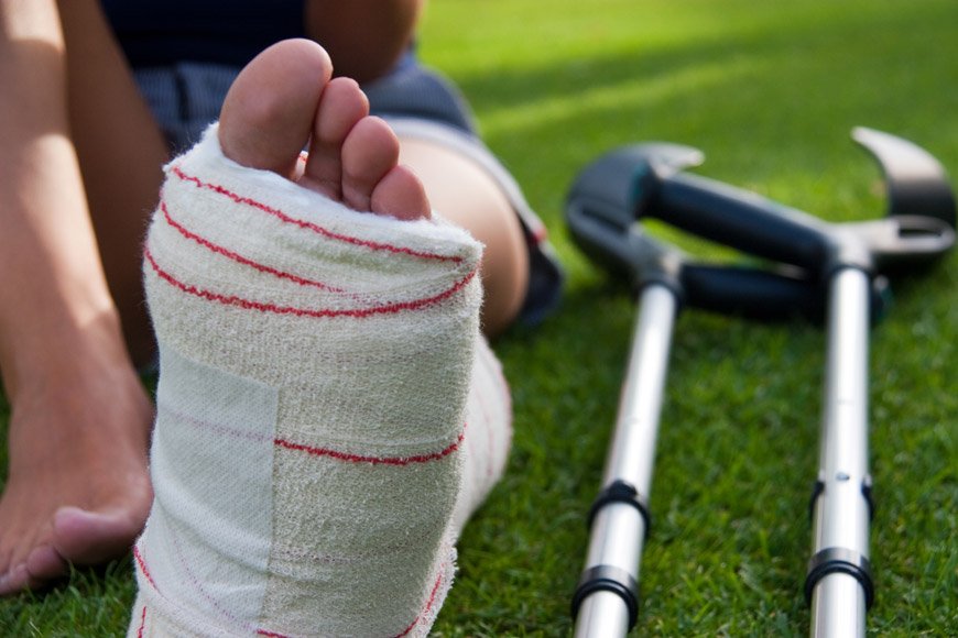 Sprains, strains and fractures