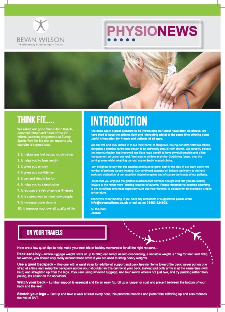 BevanWilson NEWLETTER Oct018 page 001